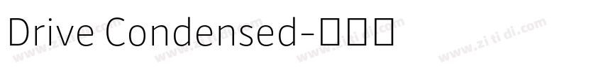Drive Condensed字体转换